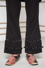 Stitched embellished trouser