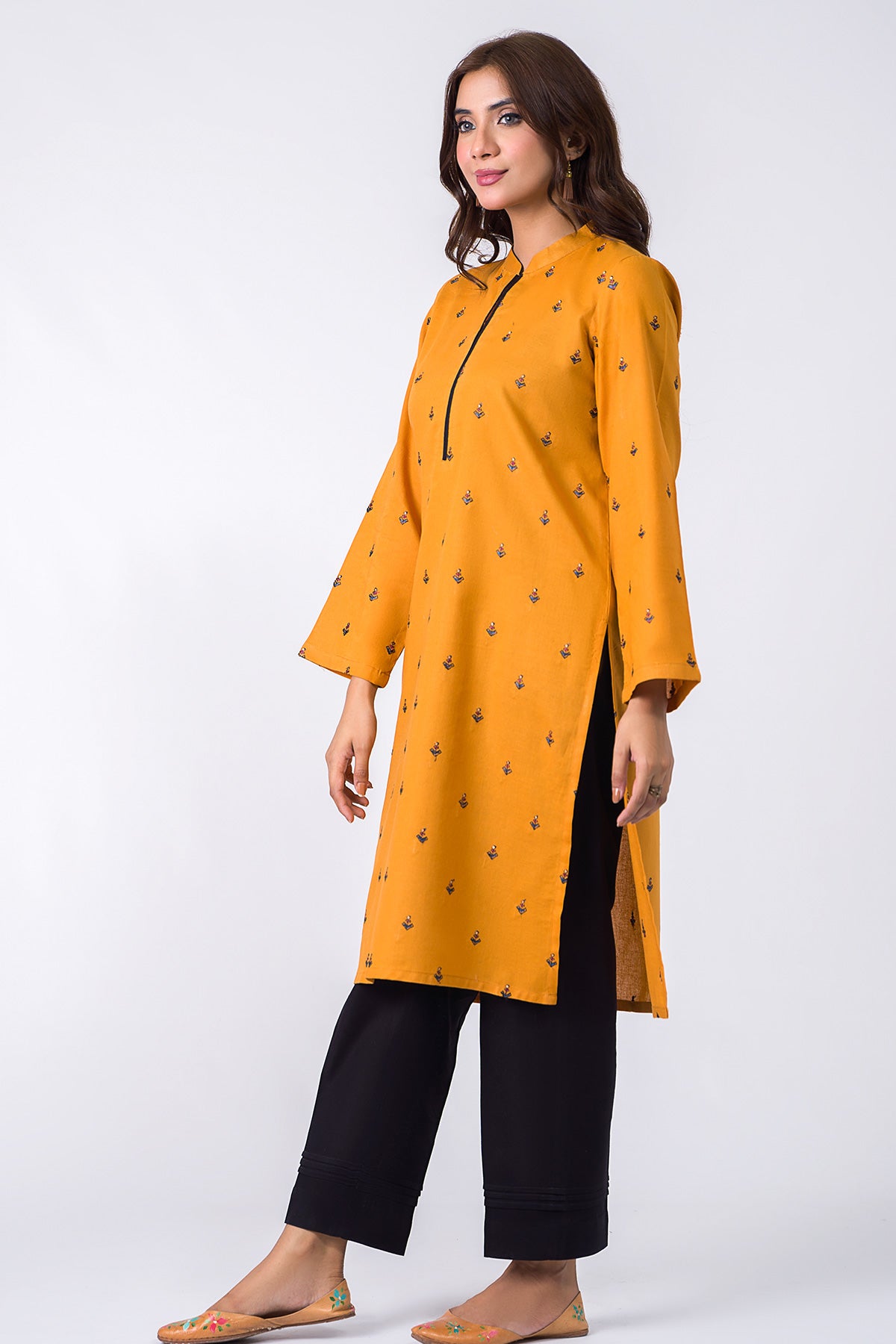 Lew23-1241-1Pc Embroidered Khadaar Shirt